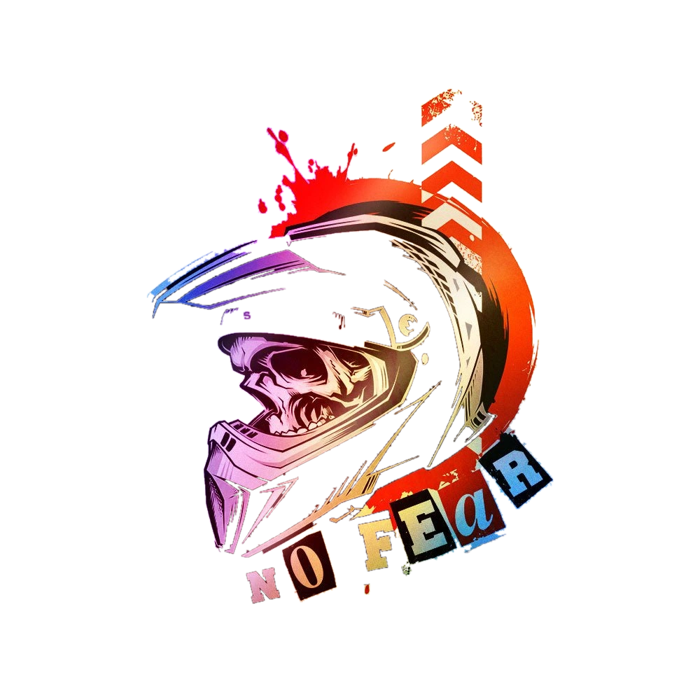 Motocross Helmet Graphic Holographic Stickers